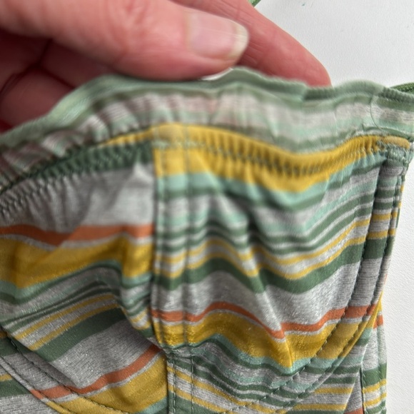 Urban Outfitters - Out From Under -  Green Striped Bustier Bralette Top - Picture 5 of 8
